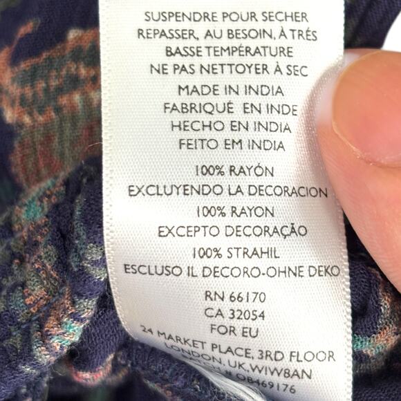 Ecote boho floral blouse – cold shoulder off-shoulder top - Picture 8 of 8